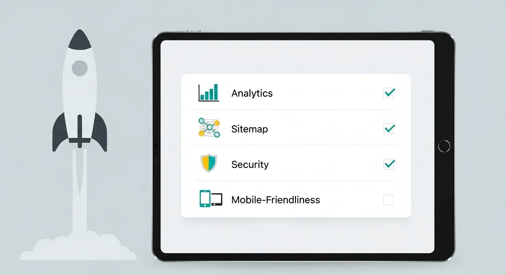 چک لیست نهایی قبل از راه اندازی وب سایت